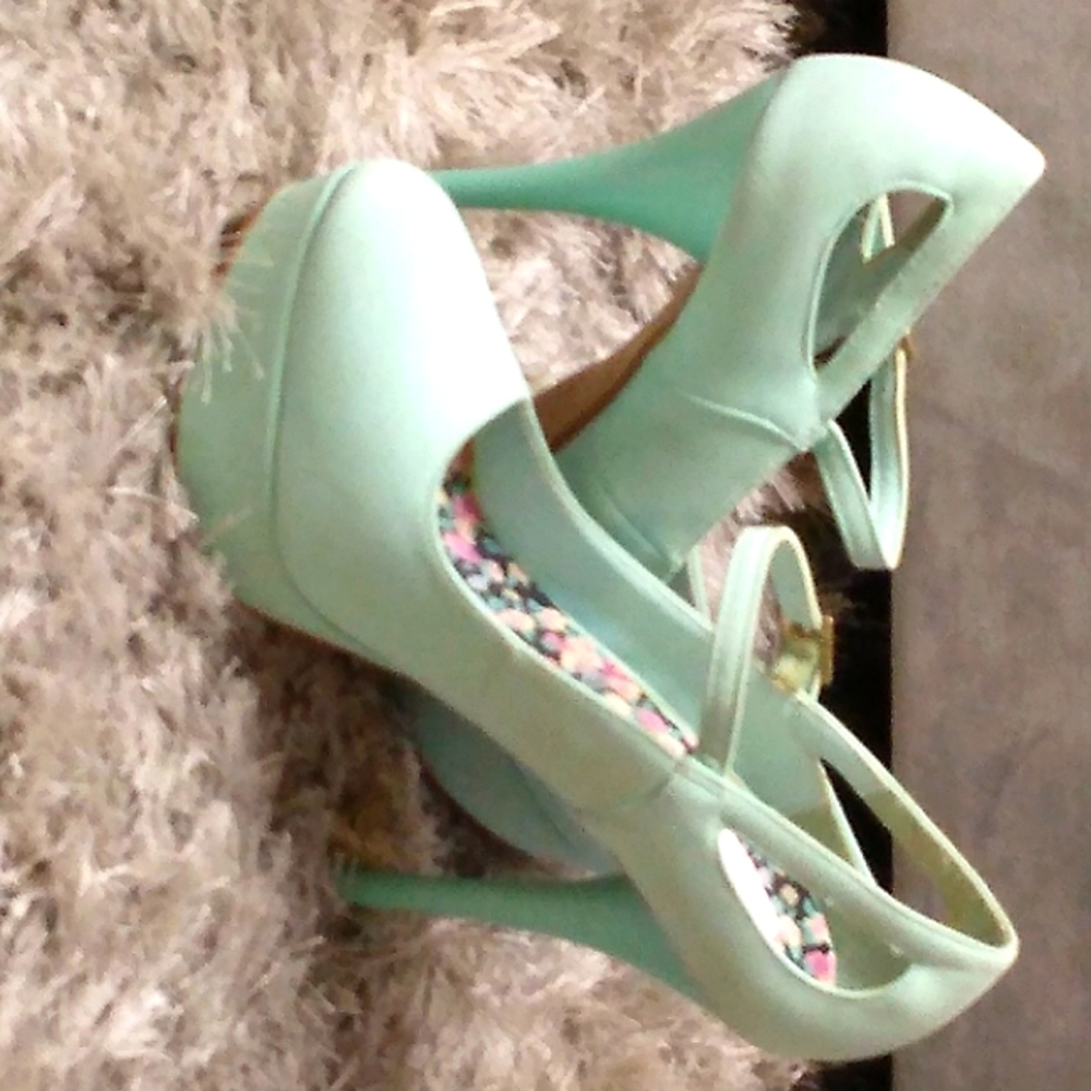 Qupid, Size 10, Color Teal